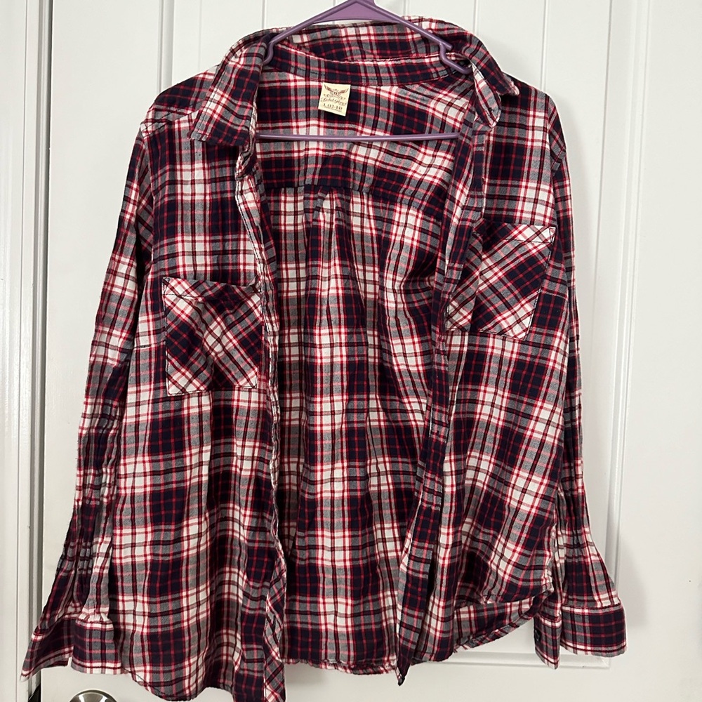 Flannel button down shirt